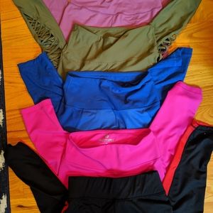 FIVE PAIRS Workout Leggings